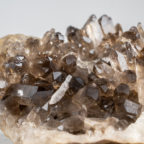 Astro Gallery Of Gems Genuine Smoky Quartz Crystal Cluster From Mina